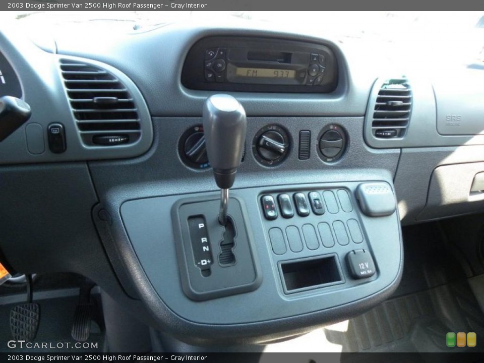 Gray Interior Controls for the 2003 Dodge Sprinter Van 2500 High Roof Passenger #47514967