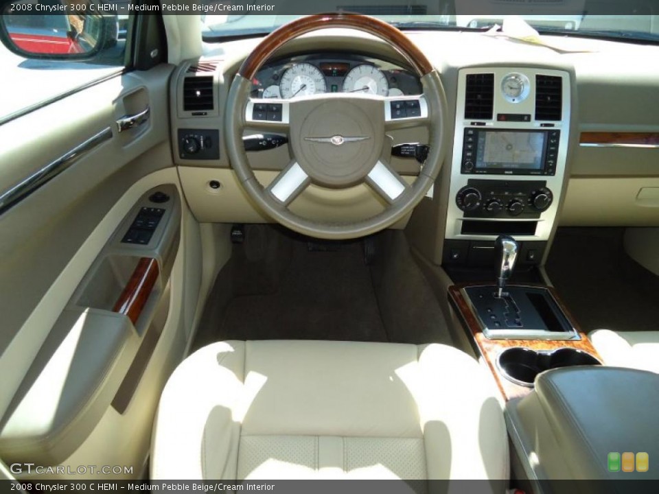 Medium Pebble Beige/Cream Interior Dashboard for the 2008 Chrysler 300 C HEMI #47515810