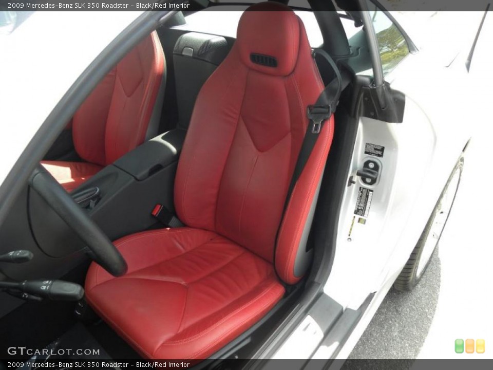 Black/Red Interior Photo for the 2009 Mercedes-Benz SLK 350 Roadster #47515924