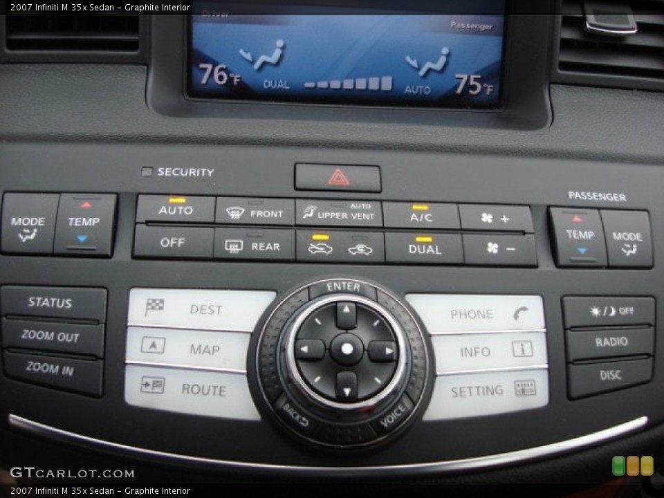 Graphite Interior Controls for the 2007 Infiniti M 35x Sedan #47516068