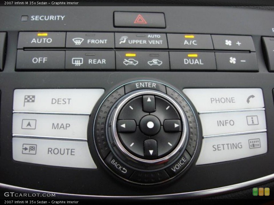 Graphite Interior Controls for the 2007 Infiniti M 35x Sedan #47516080