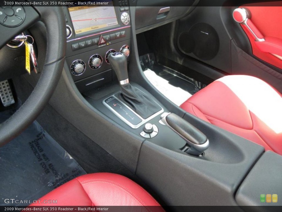 Black/Red Interior Transmission for the 2009 Mercedes-Benz SLK 350 Roadster #47516104