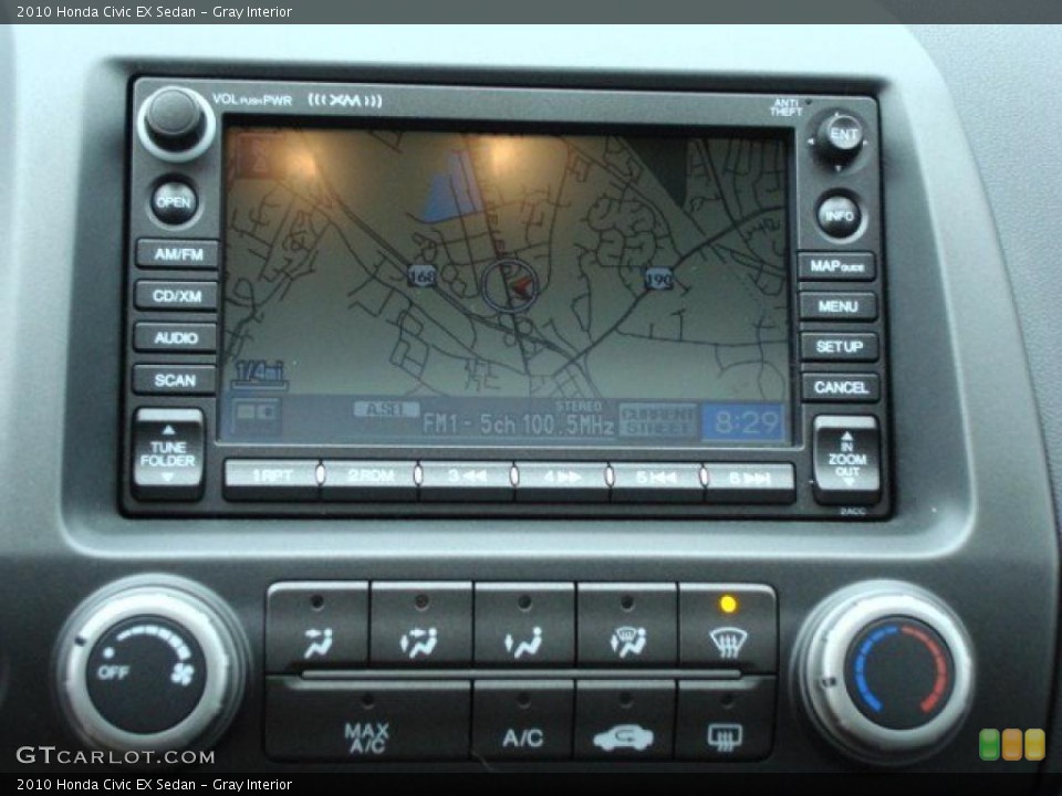 Gray Interior Navigation for the 2010 Honda Civic EX Sedan #47516218