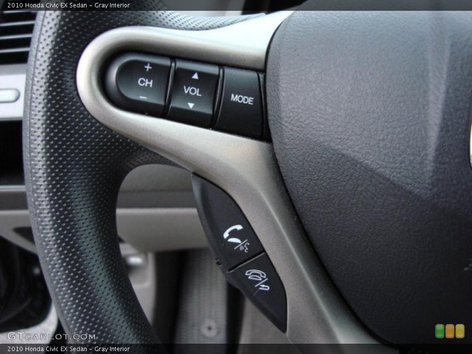 Gray Interior Controls for the 2010 Honda Civic EX Sedan #47516284