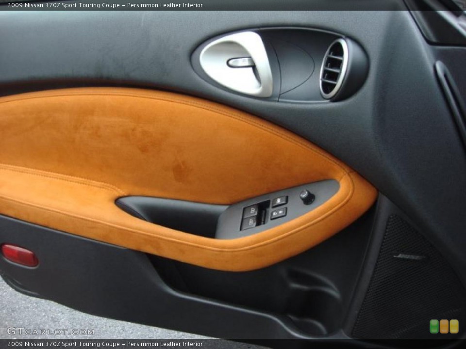 Persimmon Leather Interior Door Panel for the 2009 Nissan 370Z Sport Touring Coupe #47517364