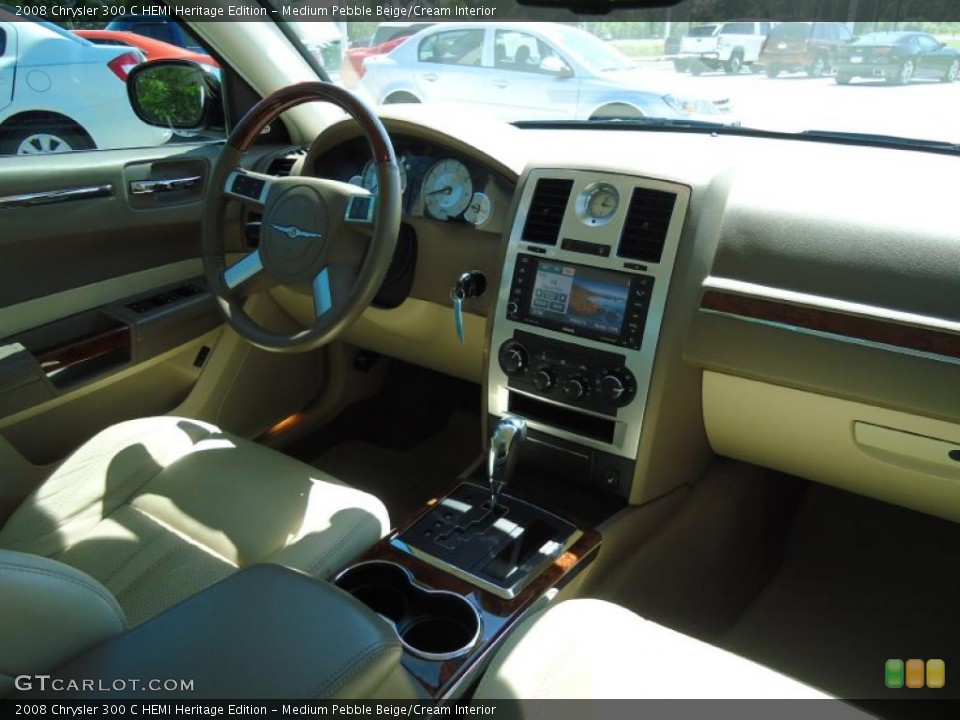 Medium Pebble Beige/Cream Interior Dashboard for the 2008 Chrysler 300 C HEMI Heritage Edition #47517403