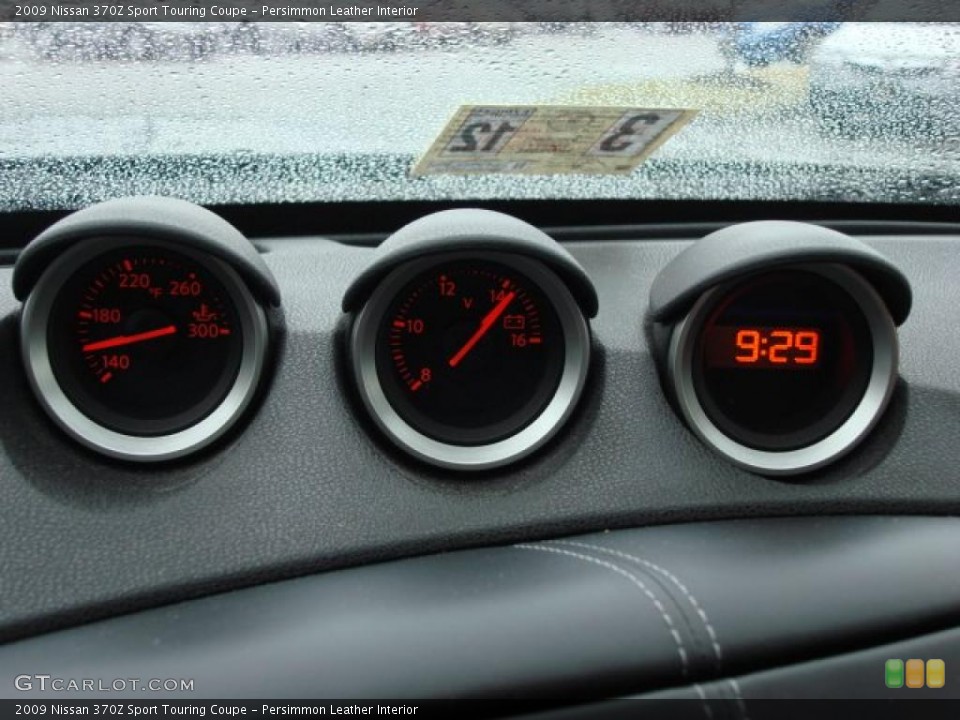 Persimmon Leather Interior Gauges for the 2009 Nissan 370Z Sport Touring Coupe #47517418