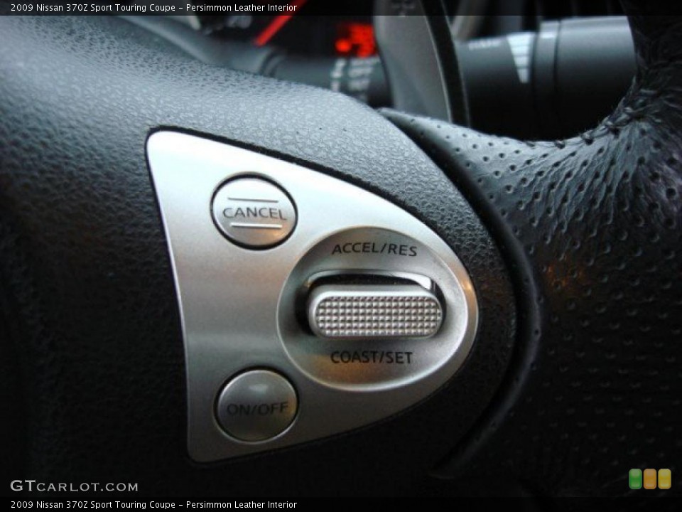 Persimmon Leather Interior Controls for the 2009 Nissan 370Z Sport Touring Coupe #47517496