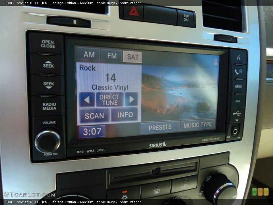 Medium Pebble Beige/Cream Interior Controls for the 2008 Chrysler 300 C HEMI Heritage Edition #47517580
