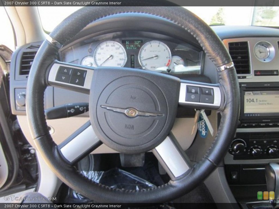 Dark Slate Gray/Light Graystone Interior Steering Wheel for the 2007 Chrysler 300 C SRT8 #47518798