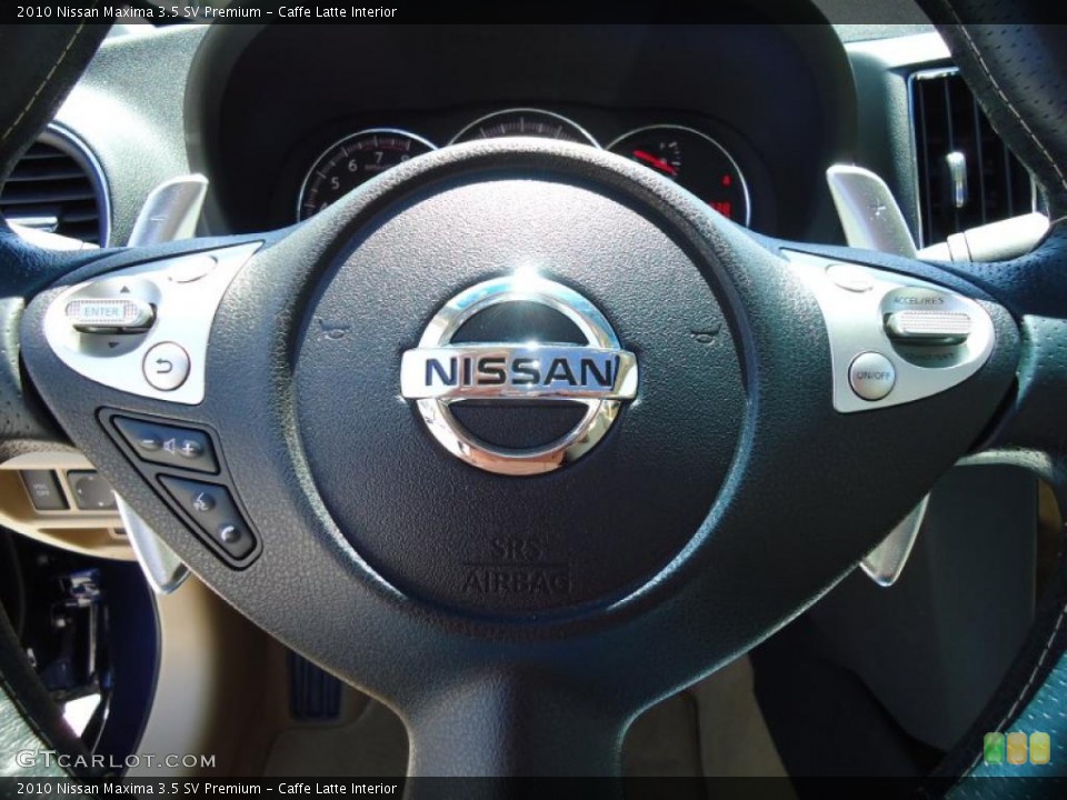 Caffe Latte Interior Controls for the 2010 Nissan Maxima 3.5 SV Premium #47518816