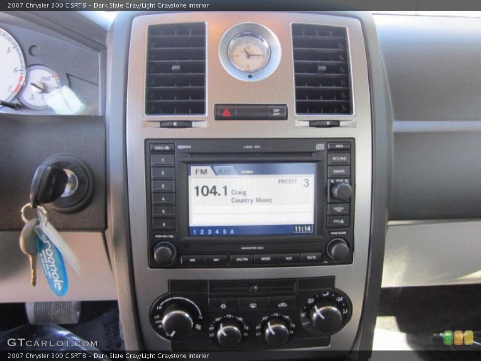 Dark Slate Gray/Light Graystone Interior Controls for the 2007 Chrysler 300 C SRT8 #47518822