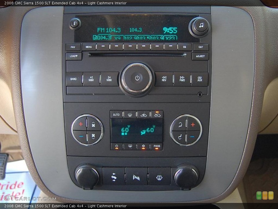 Light Cashmere Interior Controls for the 2008 GMC Sierra 1500 SLT Extended Cab 4x4 #47518852