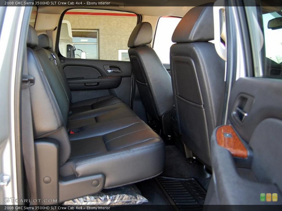 Ebony Interior Photo for the 2008 GMC Sierra 3500HD SLT Crew Cab 4x4 #47519239