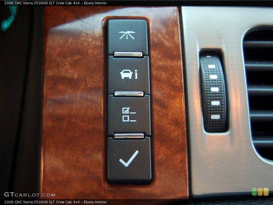 Ebony Interior Controls for the 2008 GMC Sierra 3500HD SLT Crew Cab 4x4 #47519317
