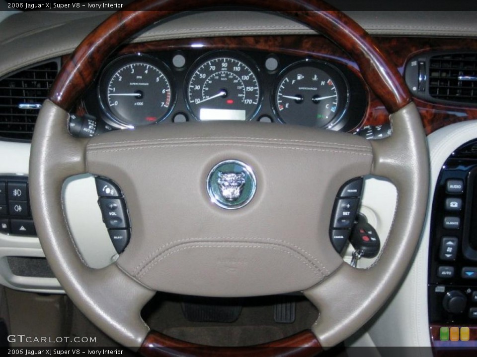 Ivory Interior Steering Wheel for the 2006 Jaguar XJ Super V8 #47519674