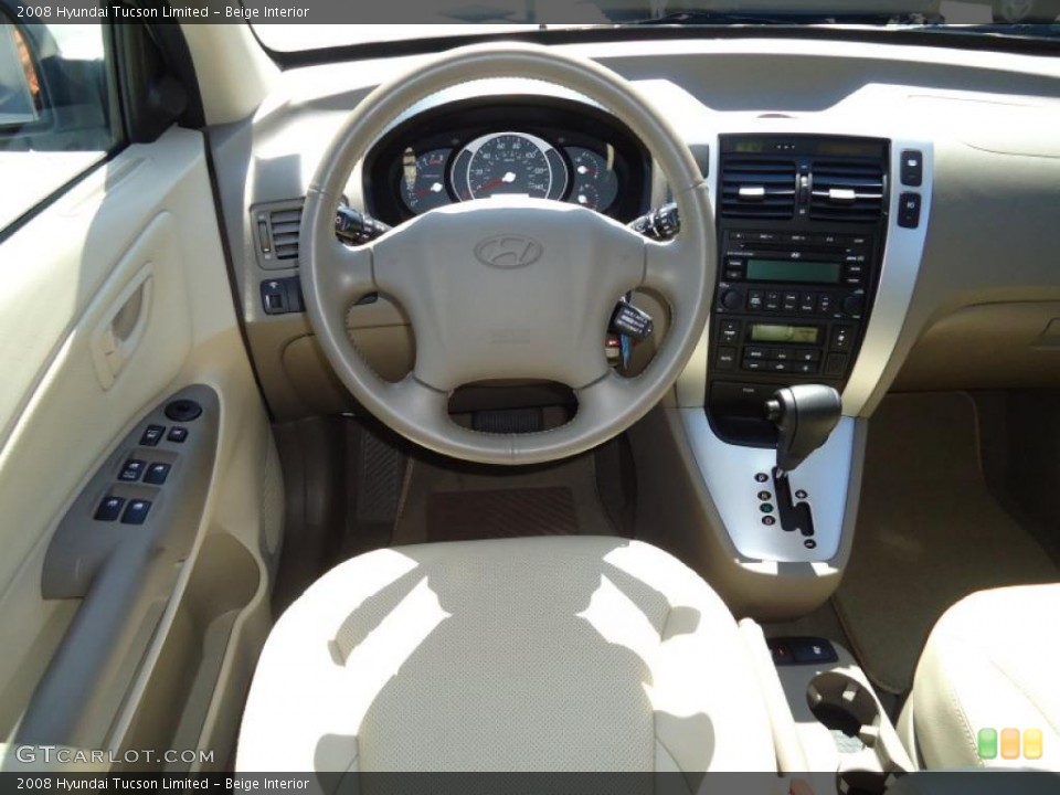 Beige Interior Dashboard for the 2008 Hyundai Tucson Limited #47519698