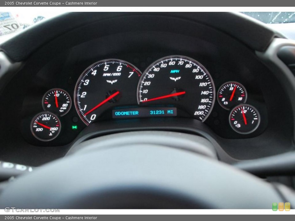 Cashmere Interior Gauges for the 2005 Chevrolet Corvette Coupe #47520595