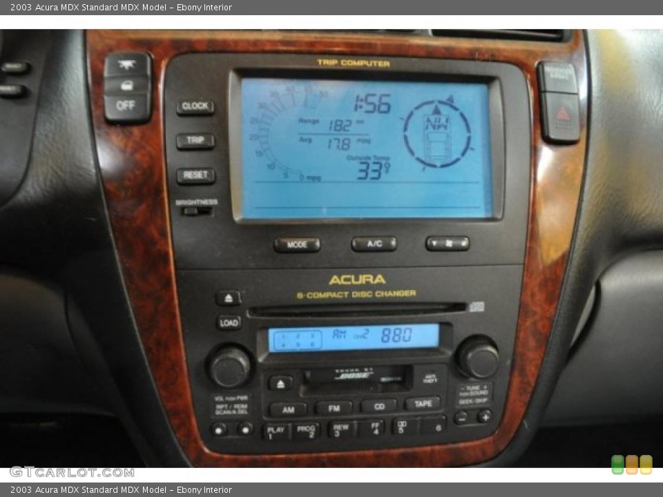 Ebony Interior Controls for the 2003 Acura MDX  #47520712