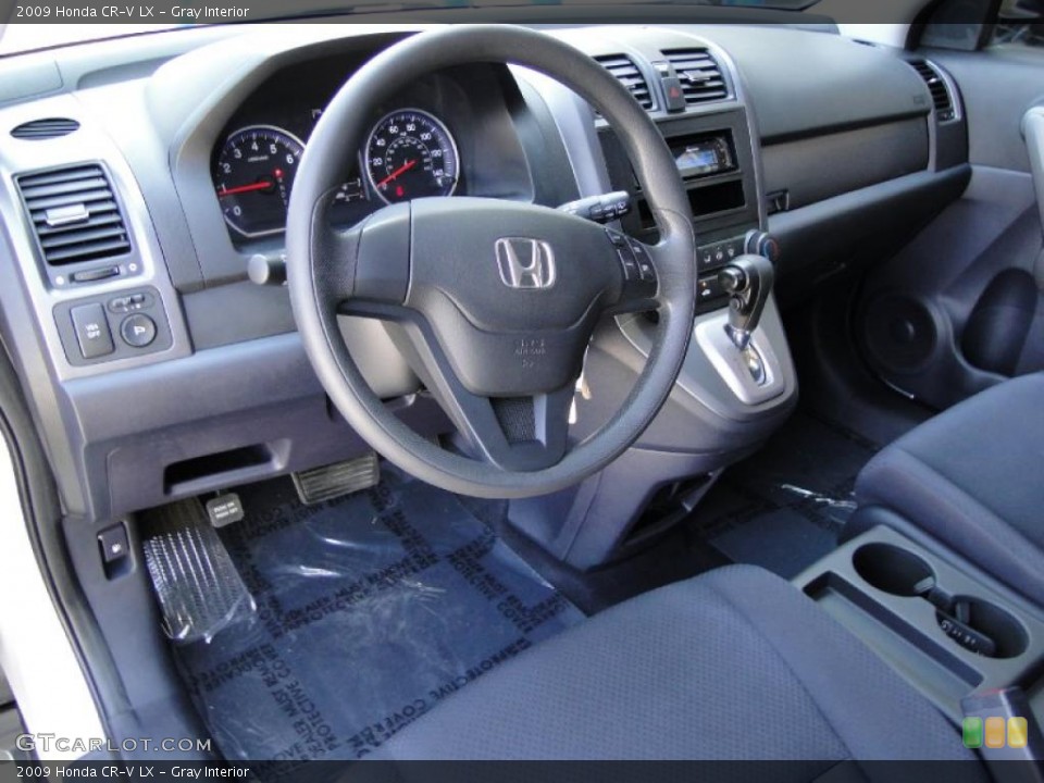Gray Interior Prime Interior for the 2009 Honda CR-V LX #47520835