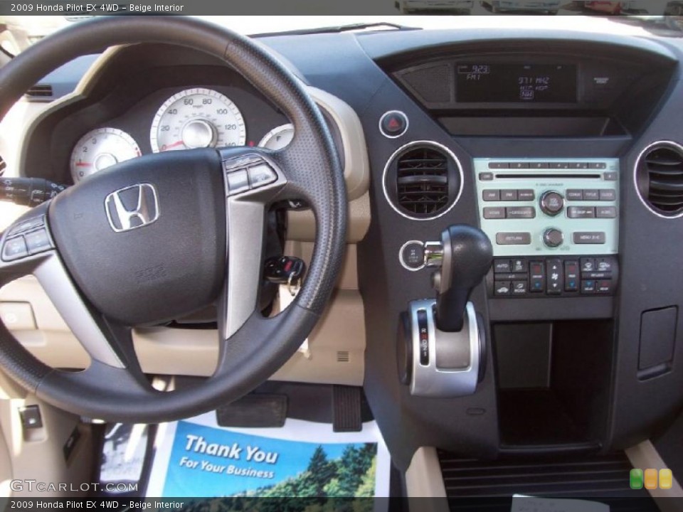 Beige Interior Dashboard for the 2009 Honda Pilot EX 4WD #47521393