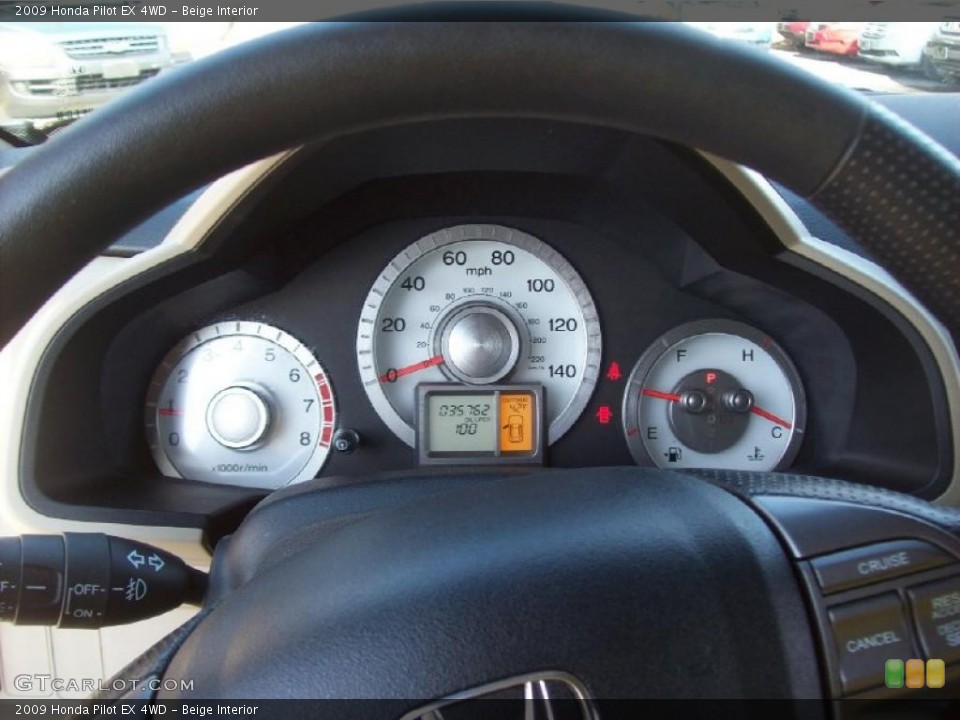 Beige Interior Gauges for the 2009 Honda Pilot EX 4WD #47521498