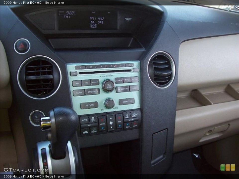 Beige Interior Controls for the 2009 Honda Pilot EX 4WD #47521507
