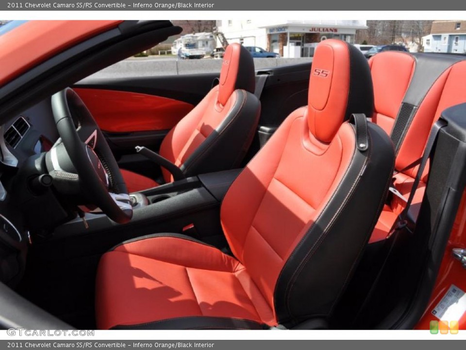 Inferno Orange/Black Interior Photo for the 2011 Chevrolet Camaro SS/RS Convertible #47522881