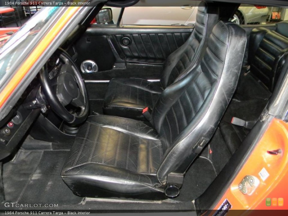 Black Interior Photo for the 1984 Porsche 911 Carrera Targa #47524048