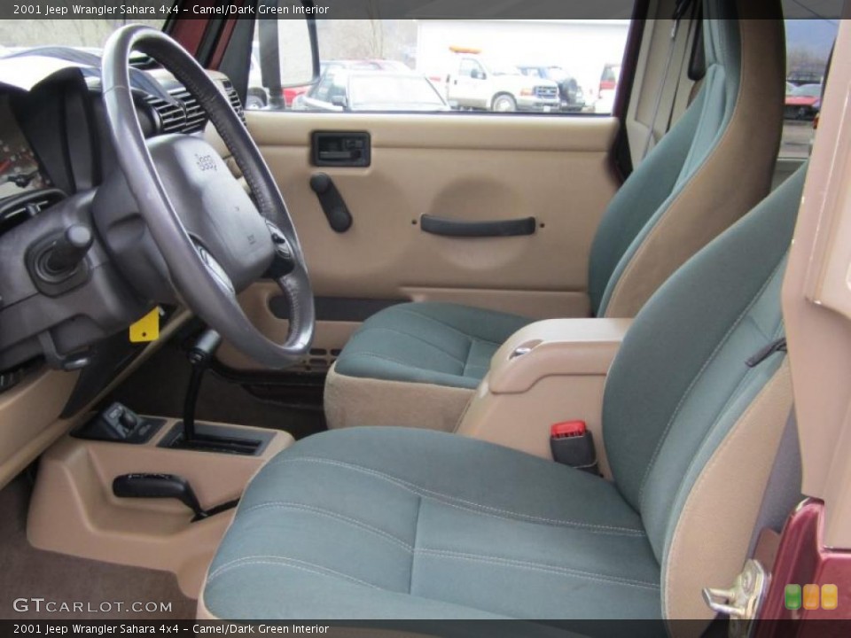 Camel/Dark Green Interior Photo for the 2001 Jeep Wrangler Sahara 4x4 #47525977