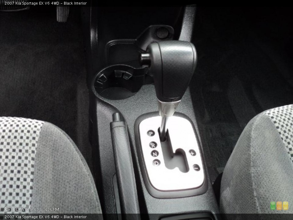 Black Interior Transmission for the 2007 Kia Sportage EX V6 4WD #47526457