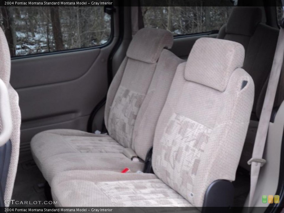 Gray Interior Photo for the 2004 Pontiac Montana  #47526586