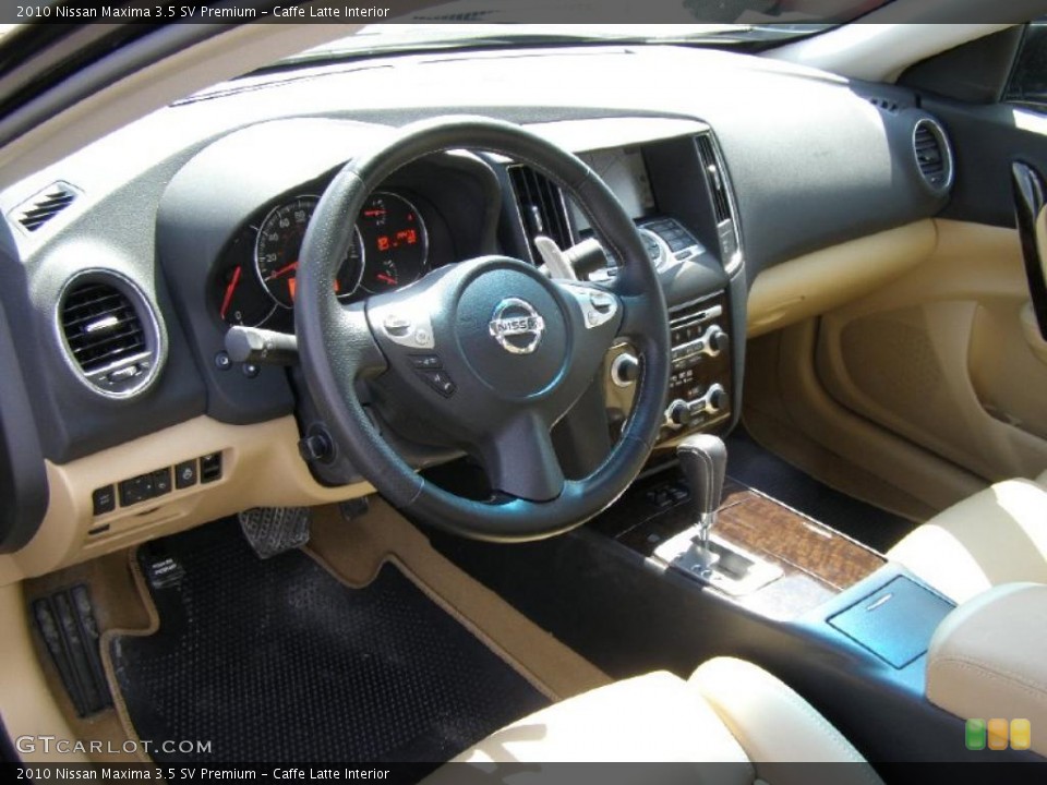 Caffe Latte Interior Prime Interior for the 2010 Nissan Maxima 3.5 SV Premium #47527795