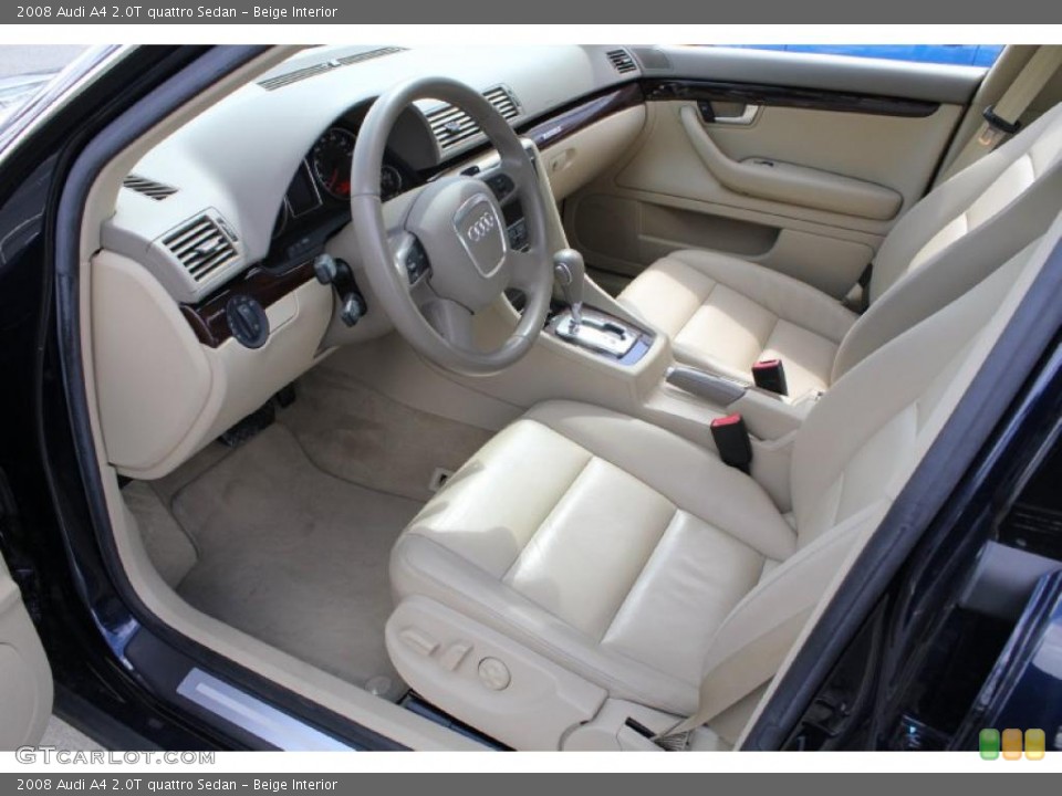 Beige Interior Prime Interior for the 2008 Audi A4 2.0T quattro Sedan #47531250