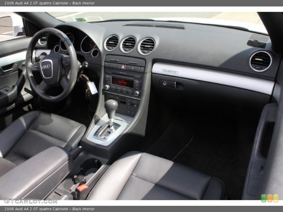 Black Interior Dashboard for the 2008 Audi A4 2.0T quattro Cabriolet #47531716