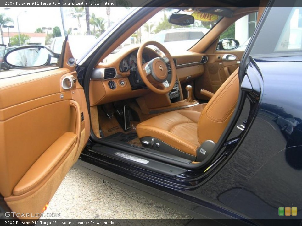 Natural Leather Brown Interior Photo for the 2007 Porsche 911 Targa 4S #47531764