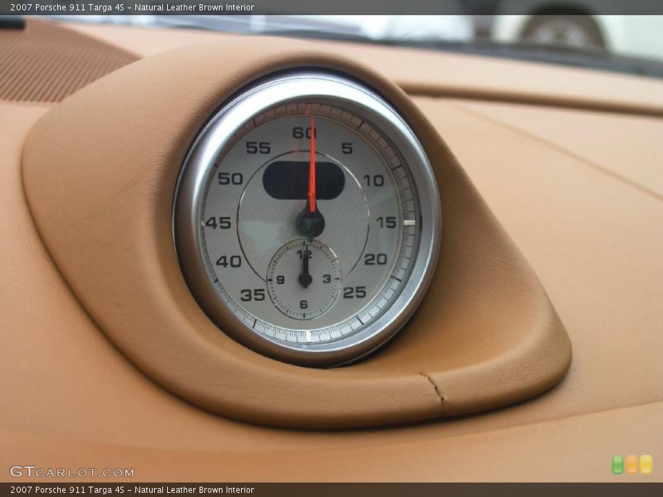 Natural Leather Brown Interior Gauges for the 2007 Porsche 911 Targa 4S #47531890