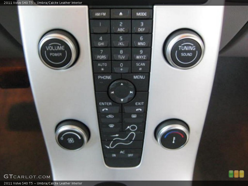Umbra/Calcite Leather Interior Controls for the 2011 Volvo S40 T5 #47532901