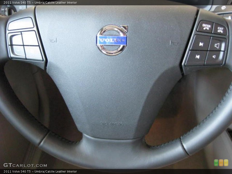 Umbra/Calcite Leather Interior Steering Wheel for the 2011 Volvo S40 T5 #47532947