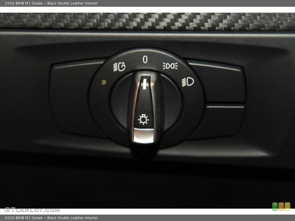 Black Novillo Leather Interior Controls for the 2009 BMW M3 Sedan #47533876