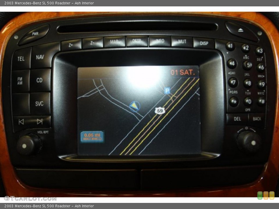 Ash Interior Navigation for the 2003 Mercedes-Benz SL 500 Roadster #47536160
