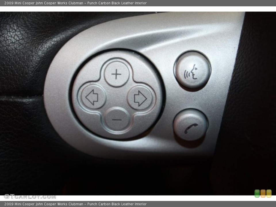 Punch Carbon Black Leather Interior Controls for the 2009 Mini Cooper John Cooper Works Clubman #47538065