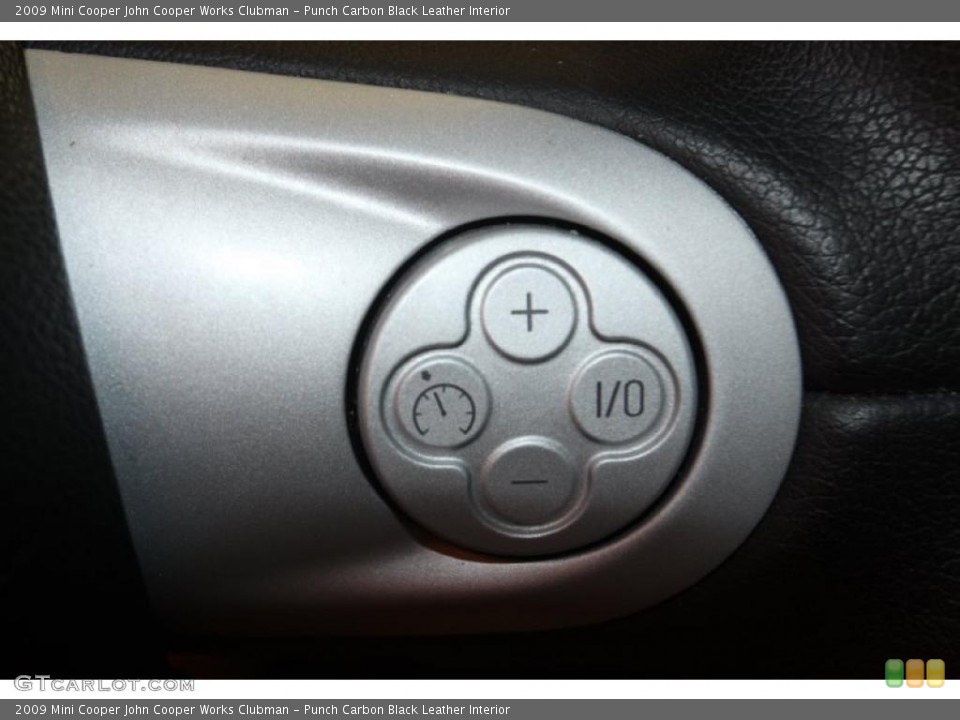 Punch Carbon Black Leather Interior Controls for the 2009 Mini Cooper John Cooper Works Clubman #47538068