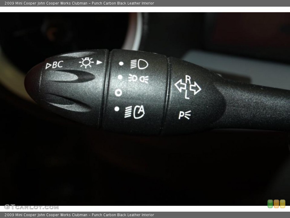 Punch Carbon Black Leather Interior Controls for the 2009 Mini Cooper John Cooper Works Clubman #47538071