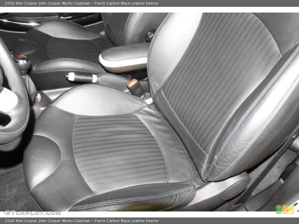 Punch Carbon Black Leather Interior Photo for the 2009 Mini Cooper John Cooper Works Clubman #47538155