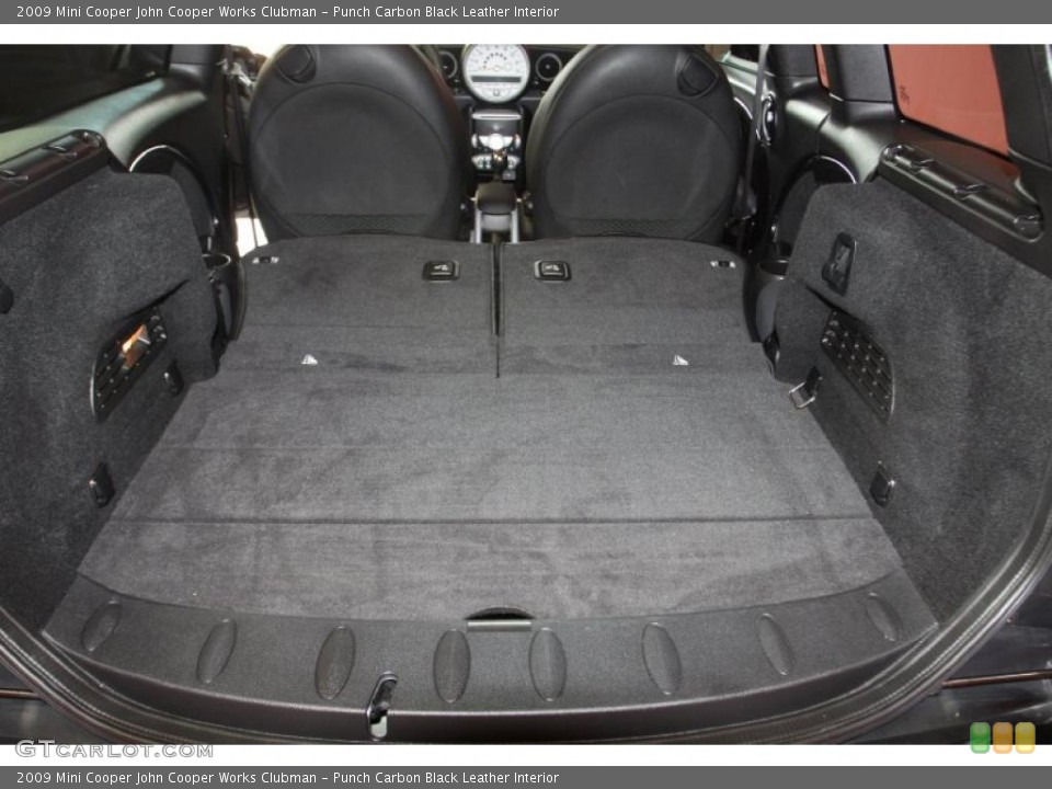Punch Carbon Black Leather Interior Trunk for the 2009 Mini Cooper John Cooper Works Clubman #47538191