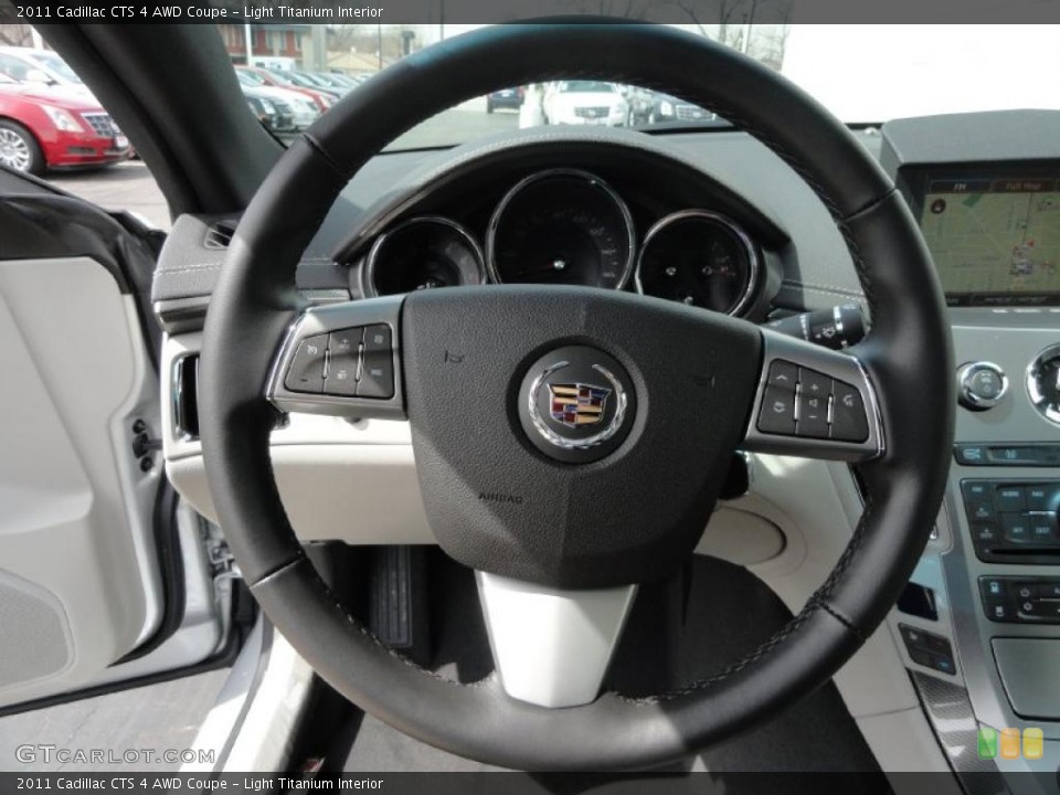 Light Titanium Interior Steering Wheel for the 2011 Cadillac CTS 4 AWD Coupe #47541161