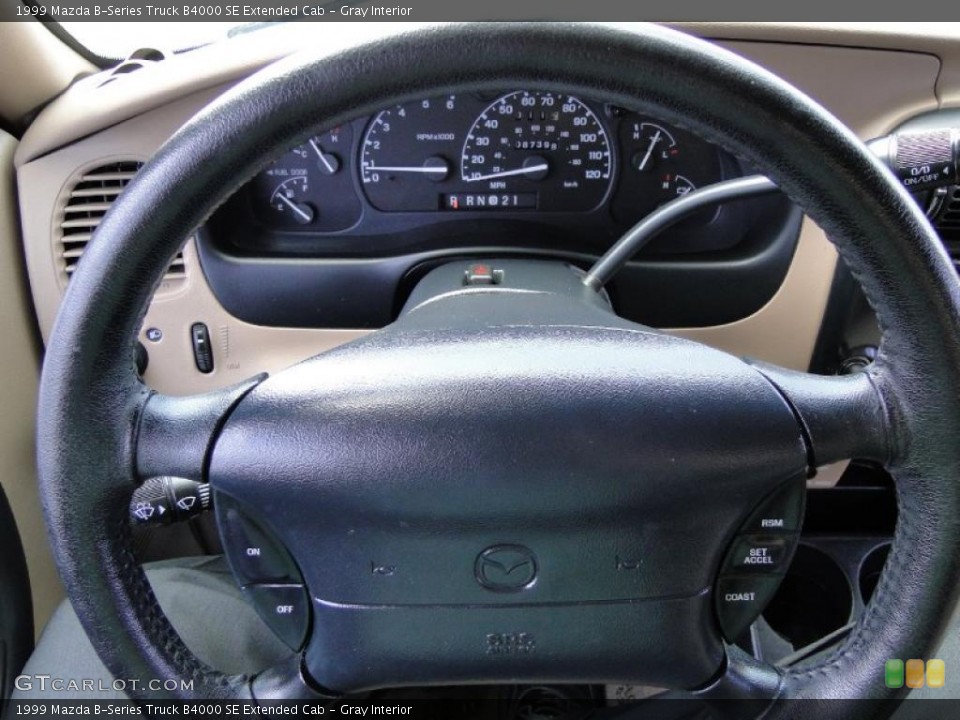 Gray Interior Steering Wheel for the 1999 Mazda B-Series Truck B4000 SE Extended Cab #47545091