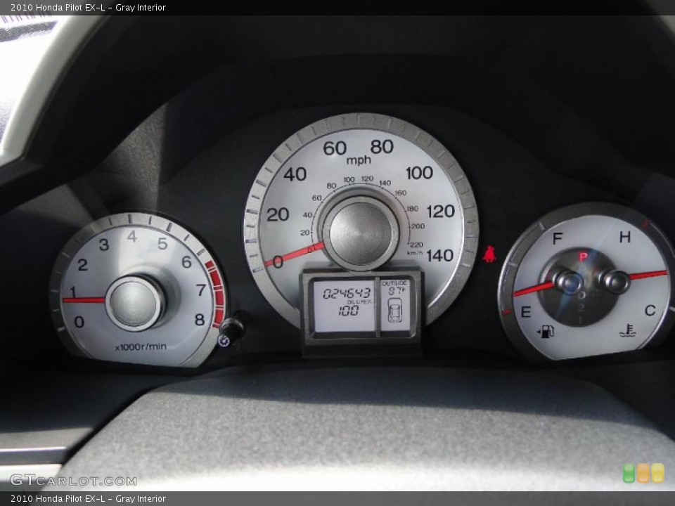 Gray Interior Gauges for the 2010 Honda Pilot EX-L #47545631