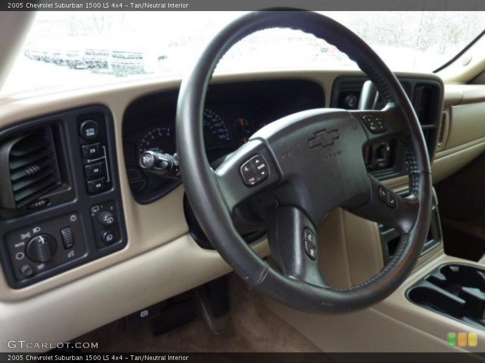 Tan/Neutral Interior Steering Wheel for the 2005 Chevrolet Suburban 1500 LS 4x4 #47548718